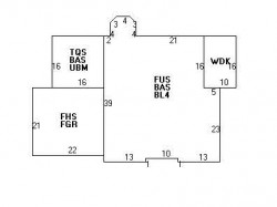 153 Brookline St, Newton MA  02467 floor plan