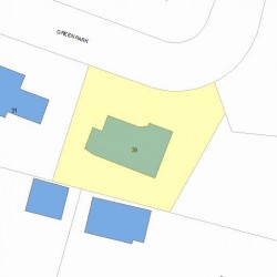 39 Green Park, Newton MA 02458-2605 plot plan