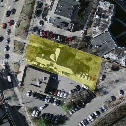 1294 Centre St, Newton MA  02459-1544 aerial view