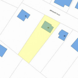 68 Bennington St, Newton MA 02458-1949 plot plan