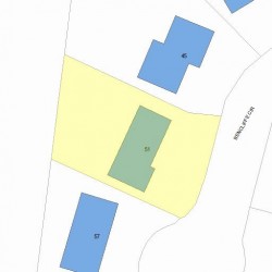 51 Bencliffe Cir, Newton MA 02466-1101 plot plan
