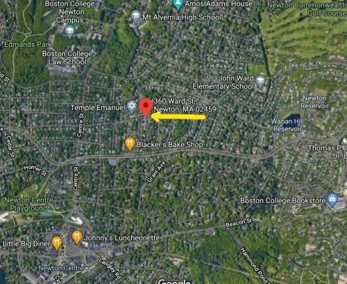 360 Ward St, Newton MA 02459-1217 exterior