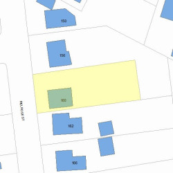 160 Melrose St, Newton MA 02466-1111 plot plan