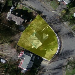 23 Buswell Park, Newton MA  02458-2304 aerial view