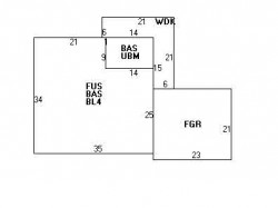 184 Bellevue St, Newton MA  02458-1813 floor plan