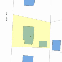 29 Charlotte Rd, Newton MA 02459-1707 plot plan