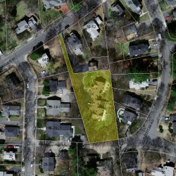 58 Fuller St, Newton MA 02468-1032 aerial view