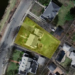 36 Bullough Park, Newton MA 02460-2479 aerial view
