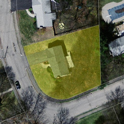 41 Arlo Rd, Newton MA  02464-1002 aerial view