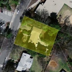 190 Temple St, Newton MA 02465-2316 aerial view