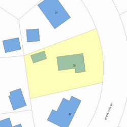 39 Rockledge Rd, Newton MA 02461-1818 plot plan