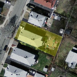 36 Falmouth Rd, Newton MA 02465-1119 aerial view