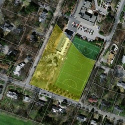 70 Studio Rd, Newton MA  02466-2809 aerial view