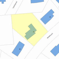36 Brandeis Rd, Newton MA 02459-2709 plot plan