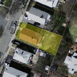 28 Falmouth Rd, Newton MA 02465-1119 aerial view