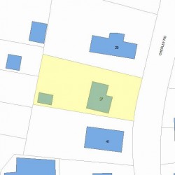 37 Chesley Rd, Newton MA 02459-1903 plot plan