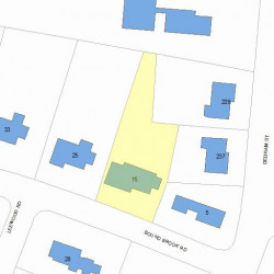 15 Bound Brook Rd, Newton MA 02461-2014 plot plan