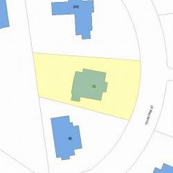 79 Fountain St, Newton MA  02465-3022 plot plan