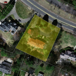 1408 Commonwealth Ave, Newton MA  02465-2830 aerial view