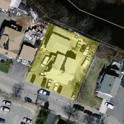 46 Farwell St, Newton MA 02460-1071 aerial view