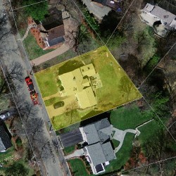 24 Wauwinet Rd, Newton MA 02465-2942 aerial view