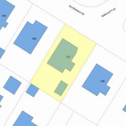 136 Dickerman Rd, Newton MA 02461-1304 plot plan