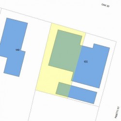 153 Oak St, Newton MA 02464-1442 plot plan