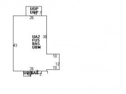 56 Cypress St, Newton MA  02459-2204 floor plan