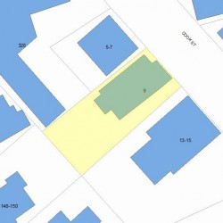 9 Cook St, Newton MA  02458-1311 plot plan