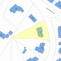 236 Baldpate Hill Rd, Newton MA  02459-2857 plot plan