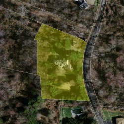 295 Dudley Rd, Newton MA  02459-2831 aerial view