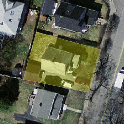 247 Cherry St, Newton MA 02465-1607 aerial view