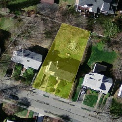 53 Stuart Rd, Newton MA  02459-1210 aerial view