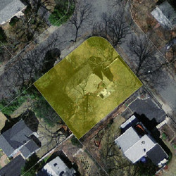 77 Crehore Dr, Newton MA 02462-1136 aerial view