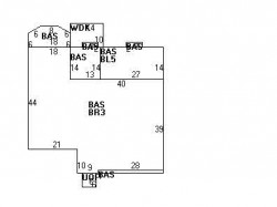 102 Adeline Rd, Newton MA 02459-2705 floor plan
