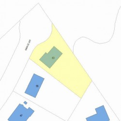 63 Grace Rd, Newton MA  02459-3450 plot plan