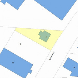 41 Needham St, Newton MA 02461-1615 plot plan