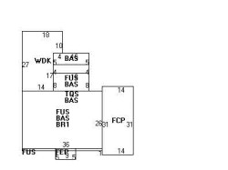 20 Ridge Rd, Newton MA  02468-1819 floor plan
