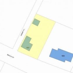 1997 Beacon St, Newton MA 02468-1438 plot plan
