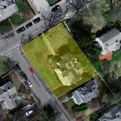 104 Temple St, Newton MA 02465-2307 aerial view