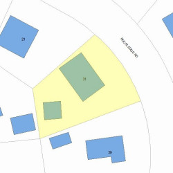 31 Rockledge Rd, Newton MA 02461-1818 plot plan