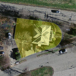 233 Commonwealth Ave, Newton MA 02459 aerial view