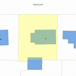 70 Hancock Ave, Newton MA 02459-1751 plot plan