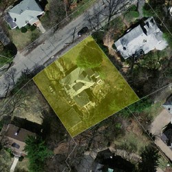 92 Carlton Rd, Newton MA  02468-1916 aerial view