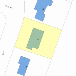 68 Day St, Newton MA 02466-2916 plot plan