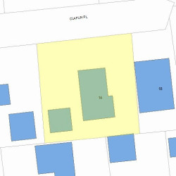 14 Claflin Pl, Newton MA  02460-1929 plot plan