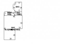 133 Oak Hill St, Newton MA  02459-3455 floor plan