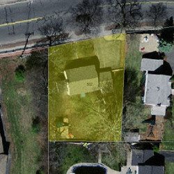 502 Crafts St, Newton MA 02465-1734 aerial view