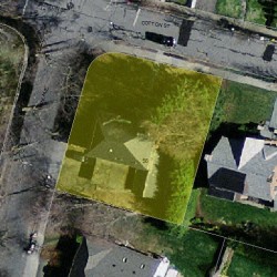 56 Cotton St, Newton MA  02458-2620 aerial view