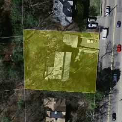617 Walnut St, Newton MA  02460-2466 aerial view